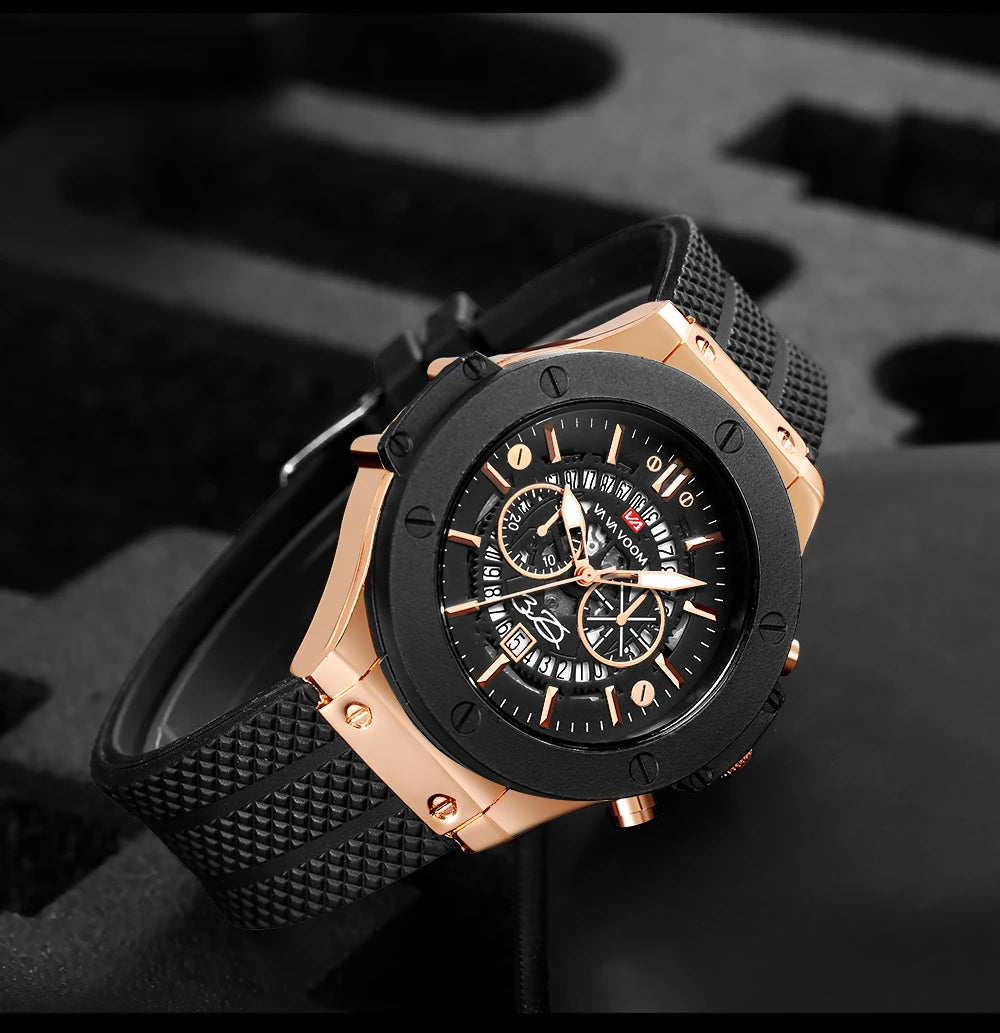 Va Va Voom Black And Rose Watch