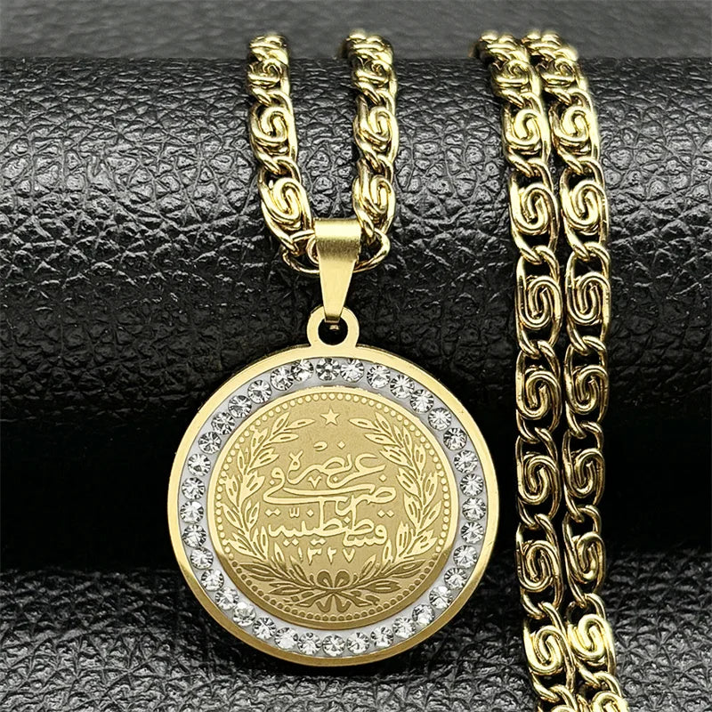 San Benito Gold Medallion And Chain