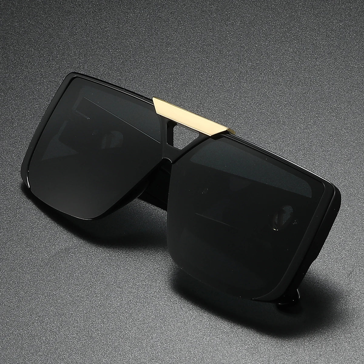 Va Va Voom Retro Black Rectangle Sunglasses