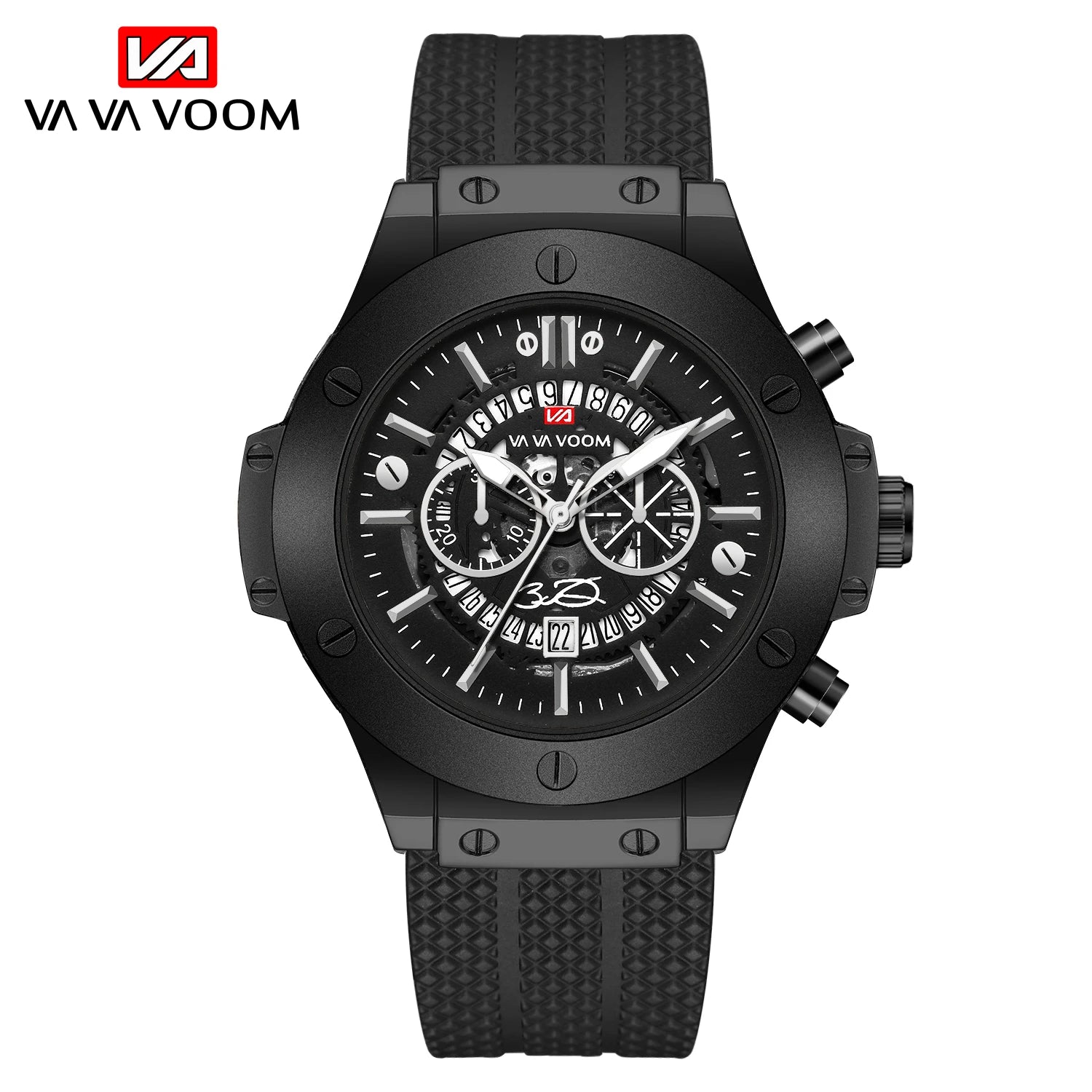 Va Va Voom Black And Rose Watch