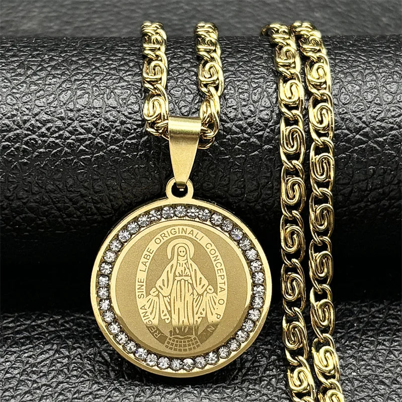 San Benito Gold Medallion And Chain