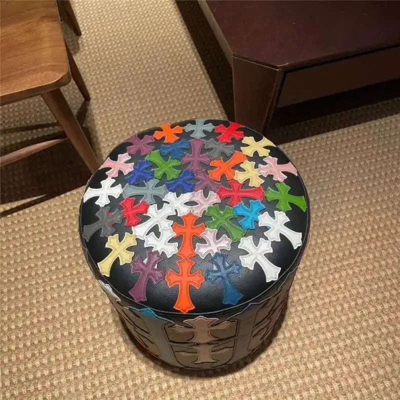Chrome Hearts Stool and Pillow