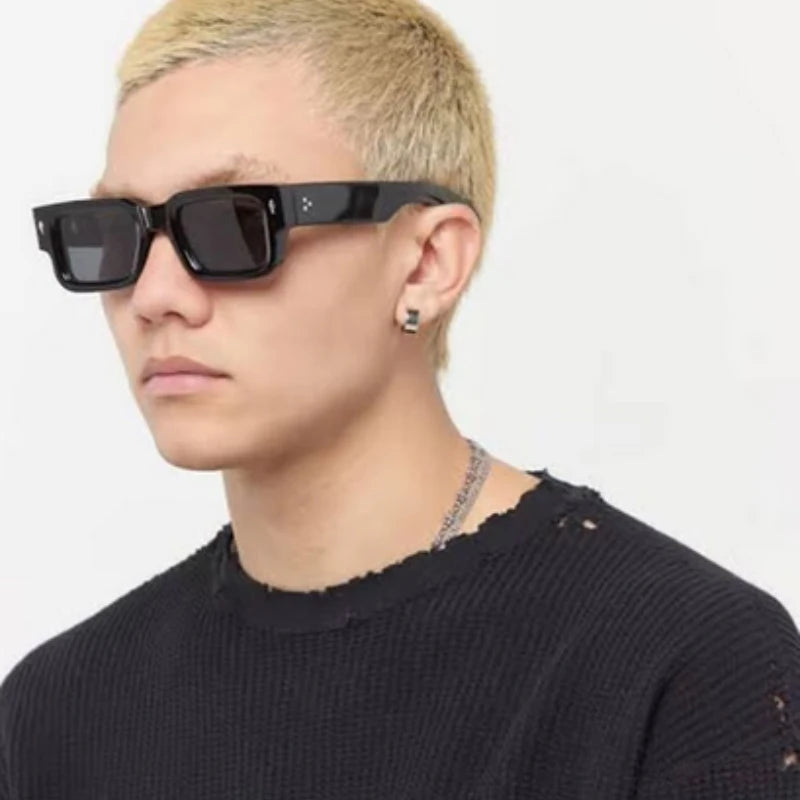 Classic Square Rivet Sunglasses