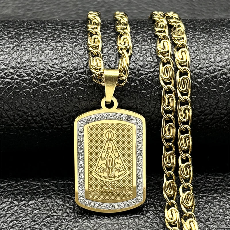 Lady of Guadalupe Gold Charm And Chain