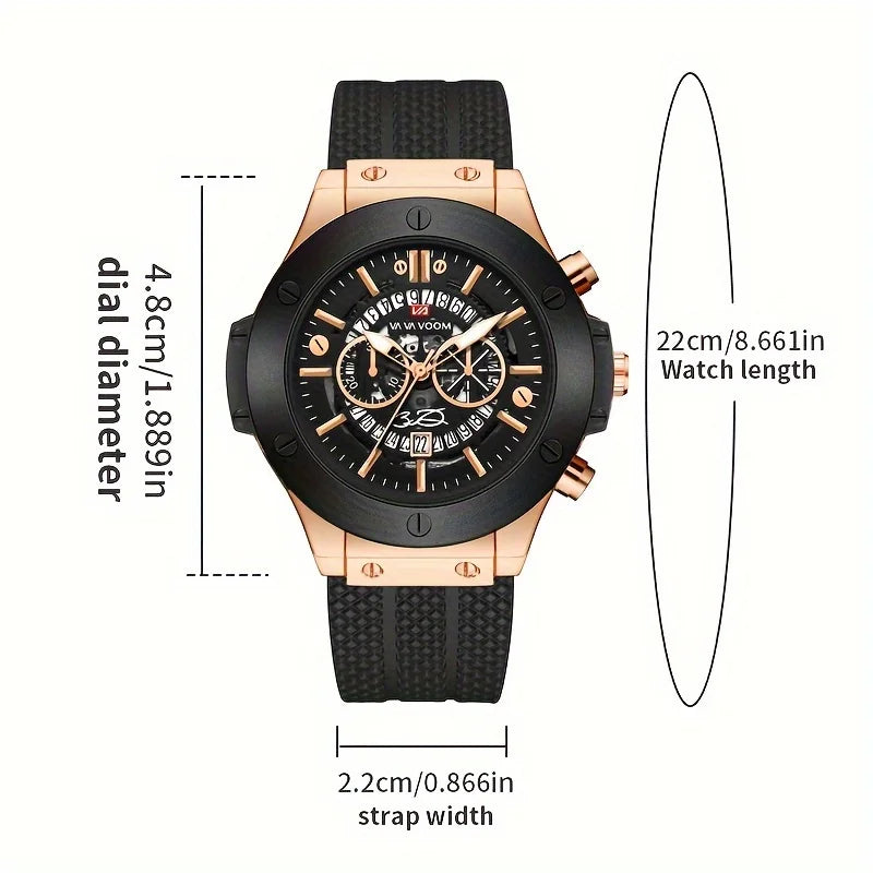 Va Va Voom Black And Rose Watch