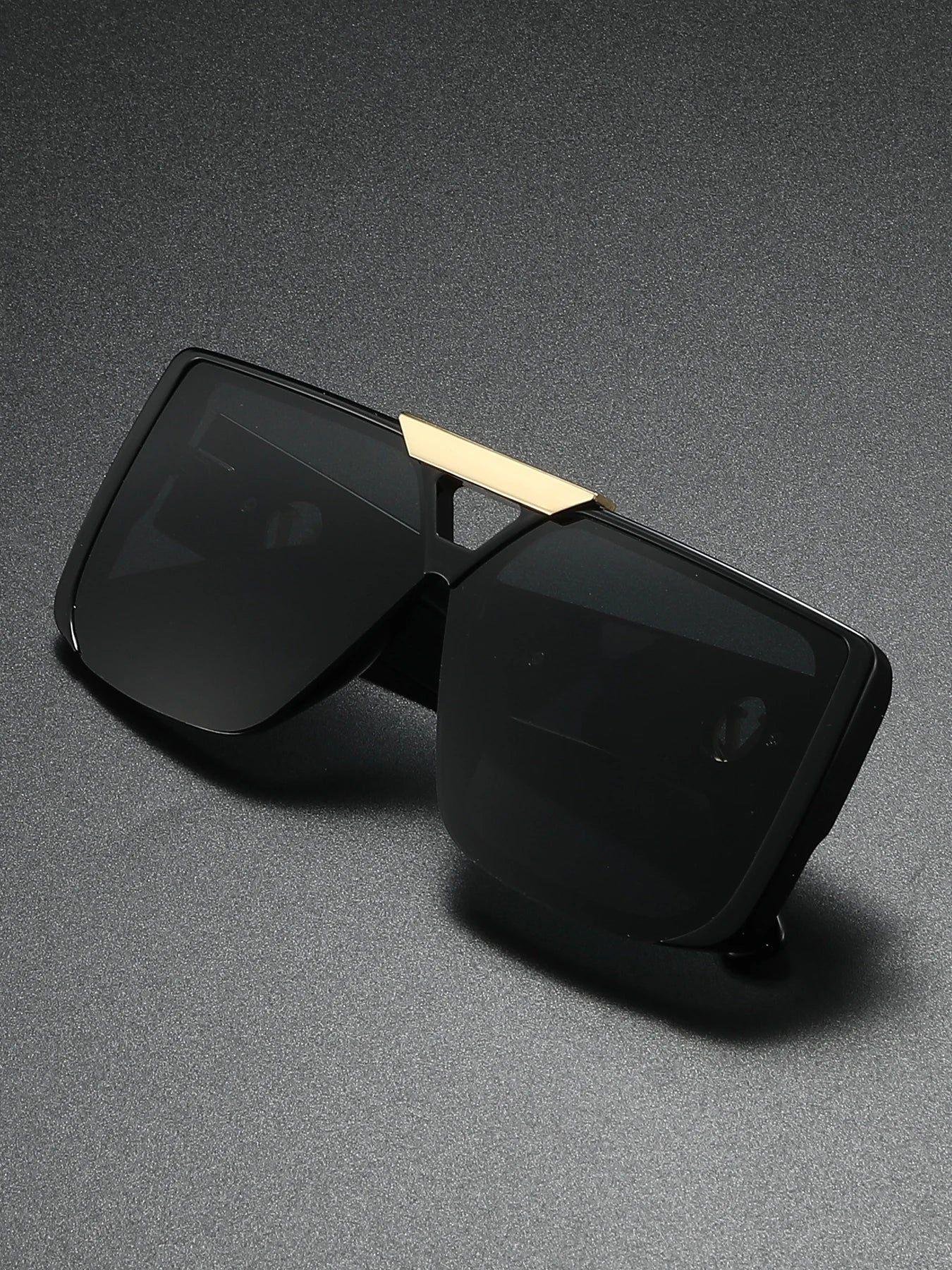 Va Va Voom Retro Black Rectangle Sunglasses