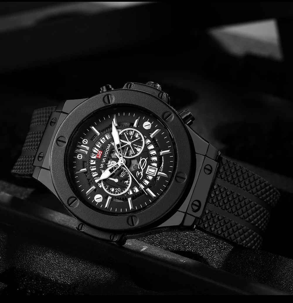 Va Va Voom Black And Rose Watch