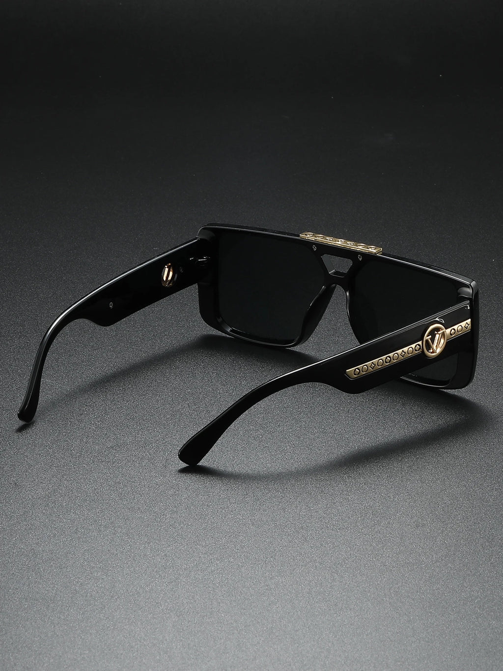 Va Va Voom Retro Black Rectangle Sunglasses