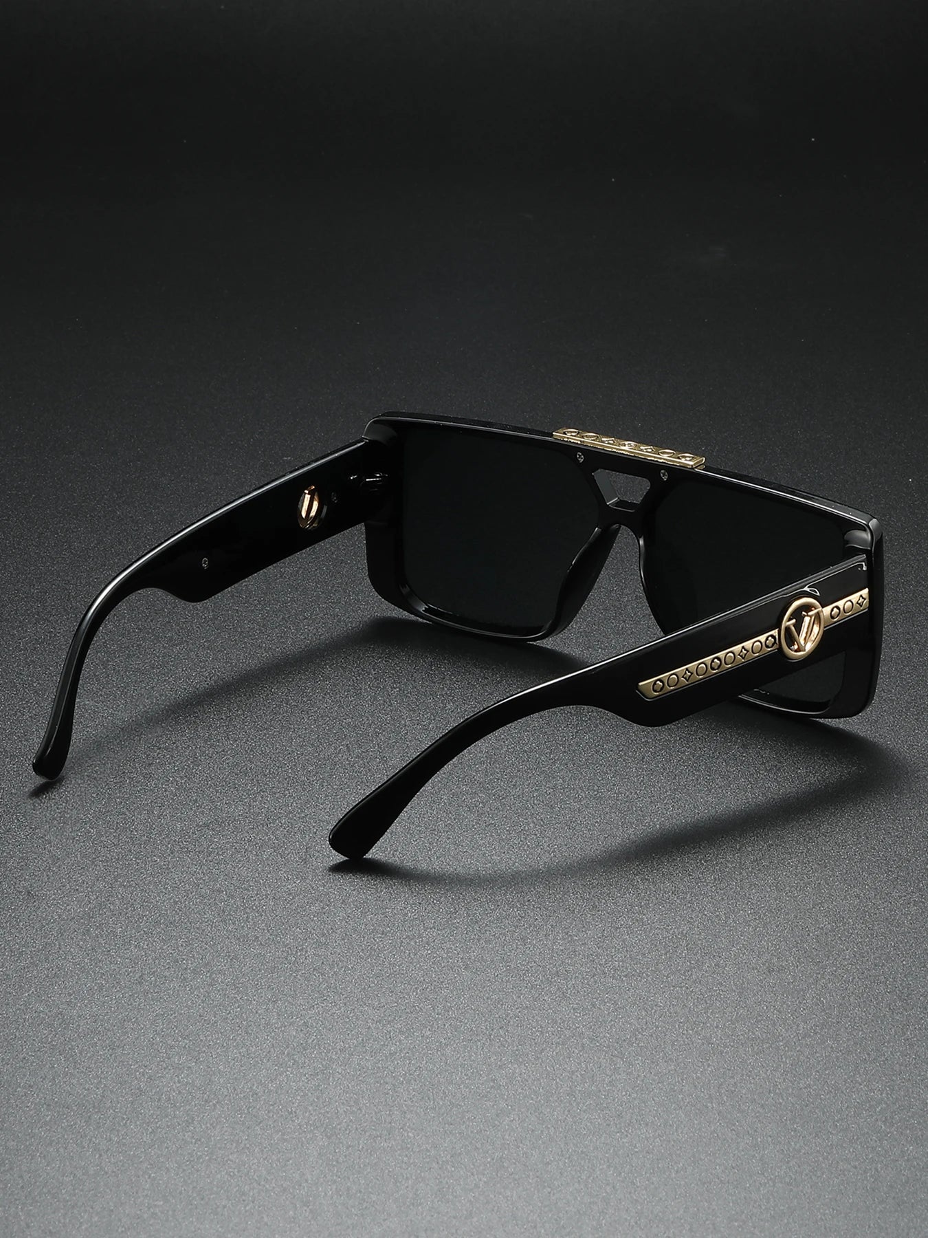 Va Va Voom Retro Black Rectangle Sunglasses