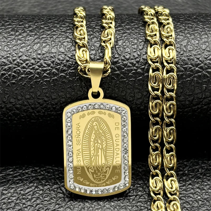 Lady of Guadalupe Gold Charm And Chain