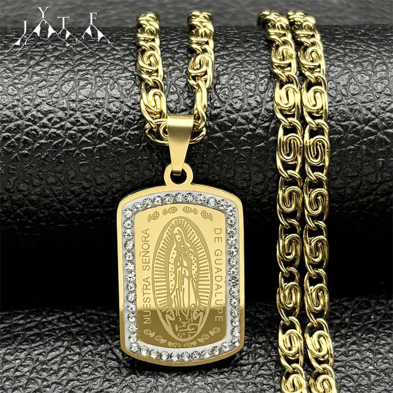 Lady of Guadalupe Gold Charm And Chain