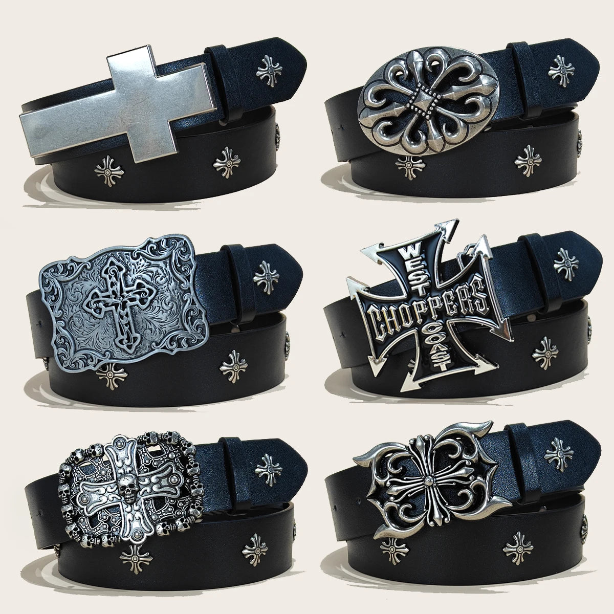 Bold Studded Leather Belts