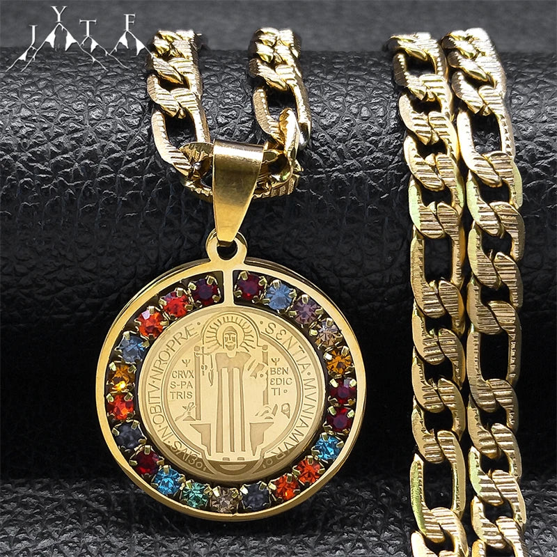 San Benito Gold Medallion And Chain