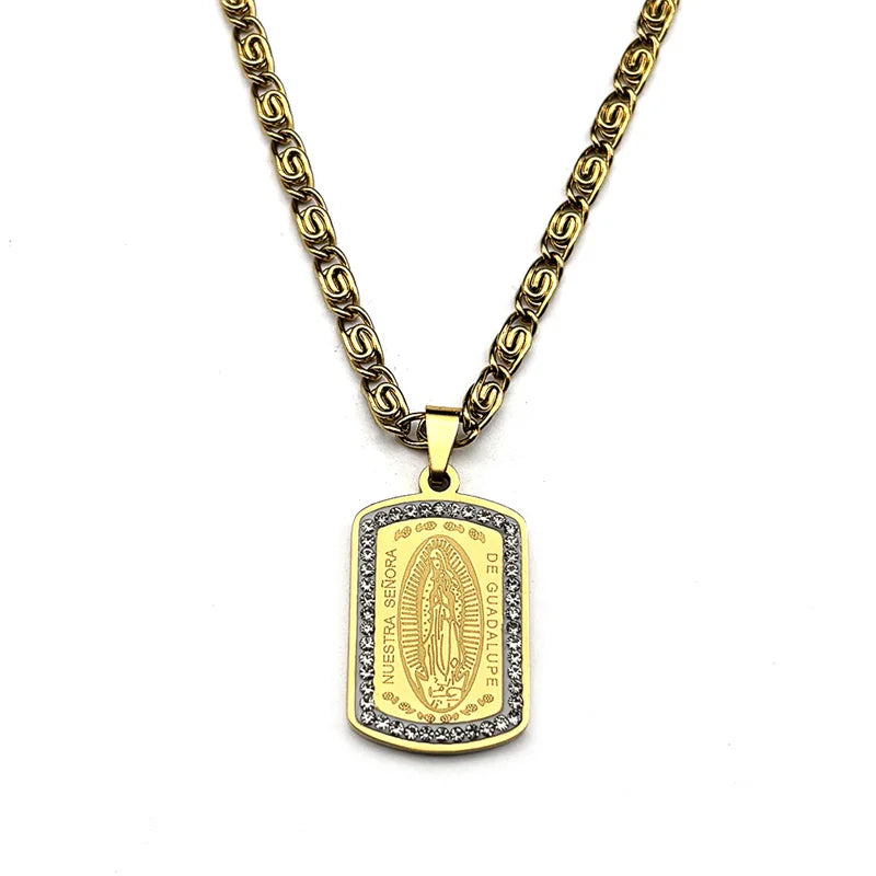 Lady of Guadalupe Gold Charm And Chain