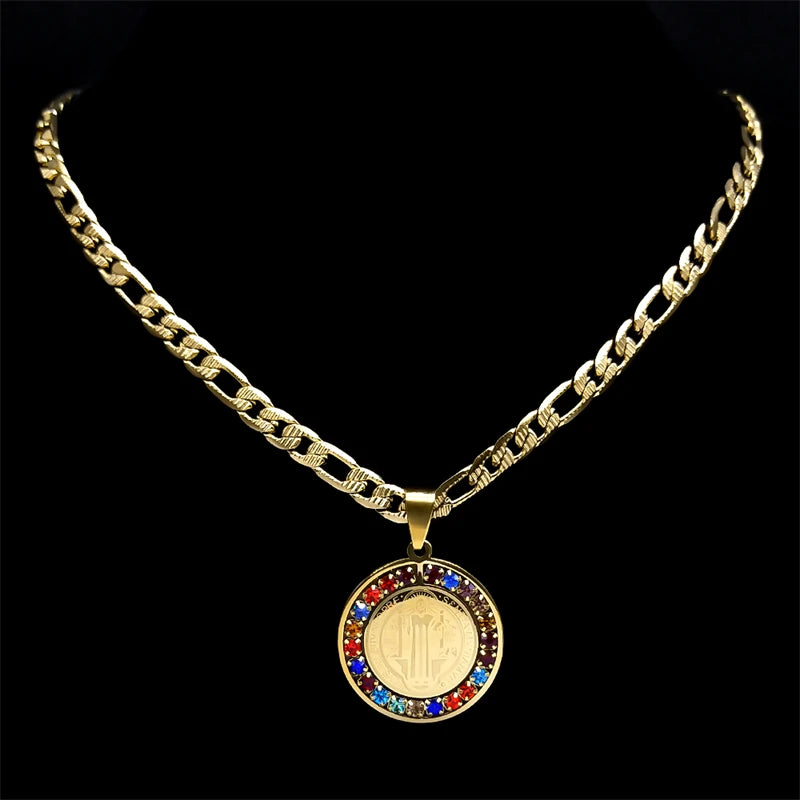 San Benito Gold Medallion And Chain