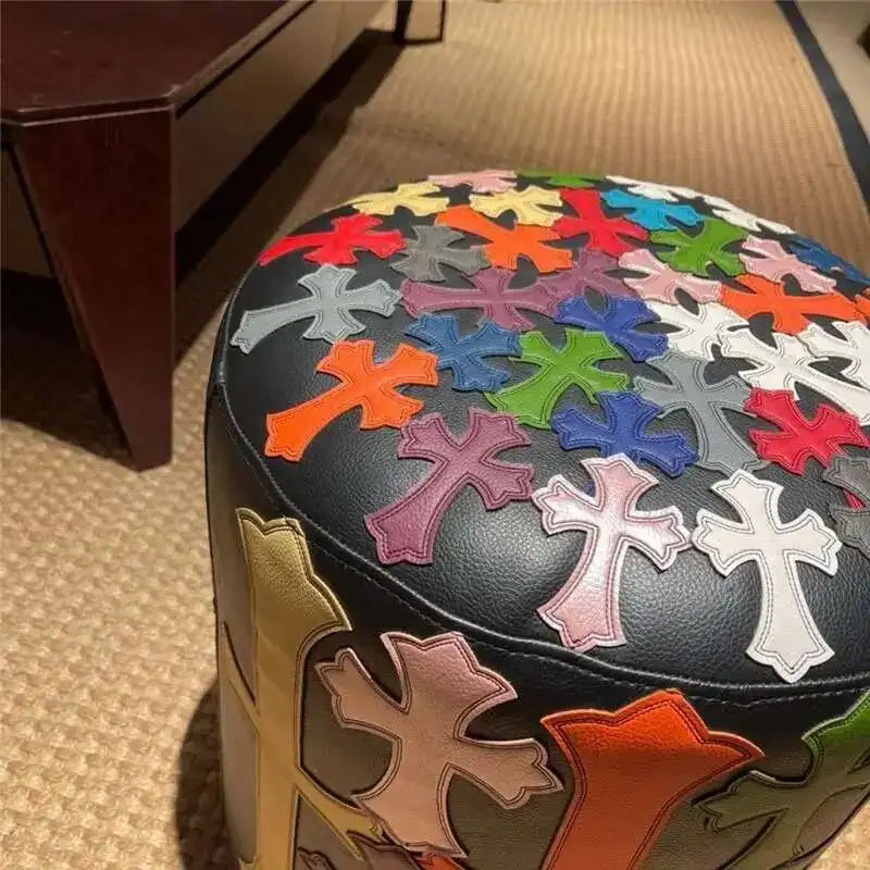 Chrome Hearts Stool and Pillow