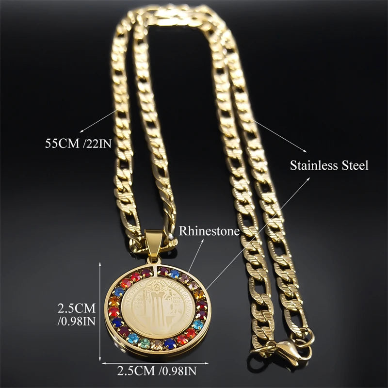 San Benito Gold Medallion And Chain