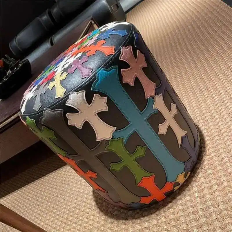 Chrome Hearts Stool and Pillow