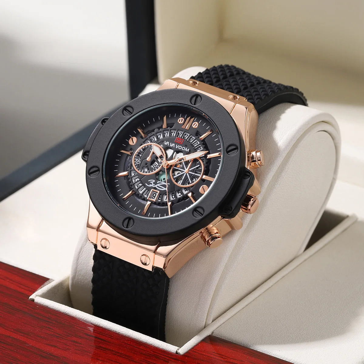 Va Va Voom Black And Rose Watch