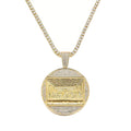 Gold Iced Out Last Supper Pendant And Cuban Chain