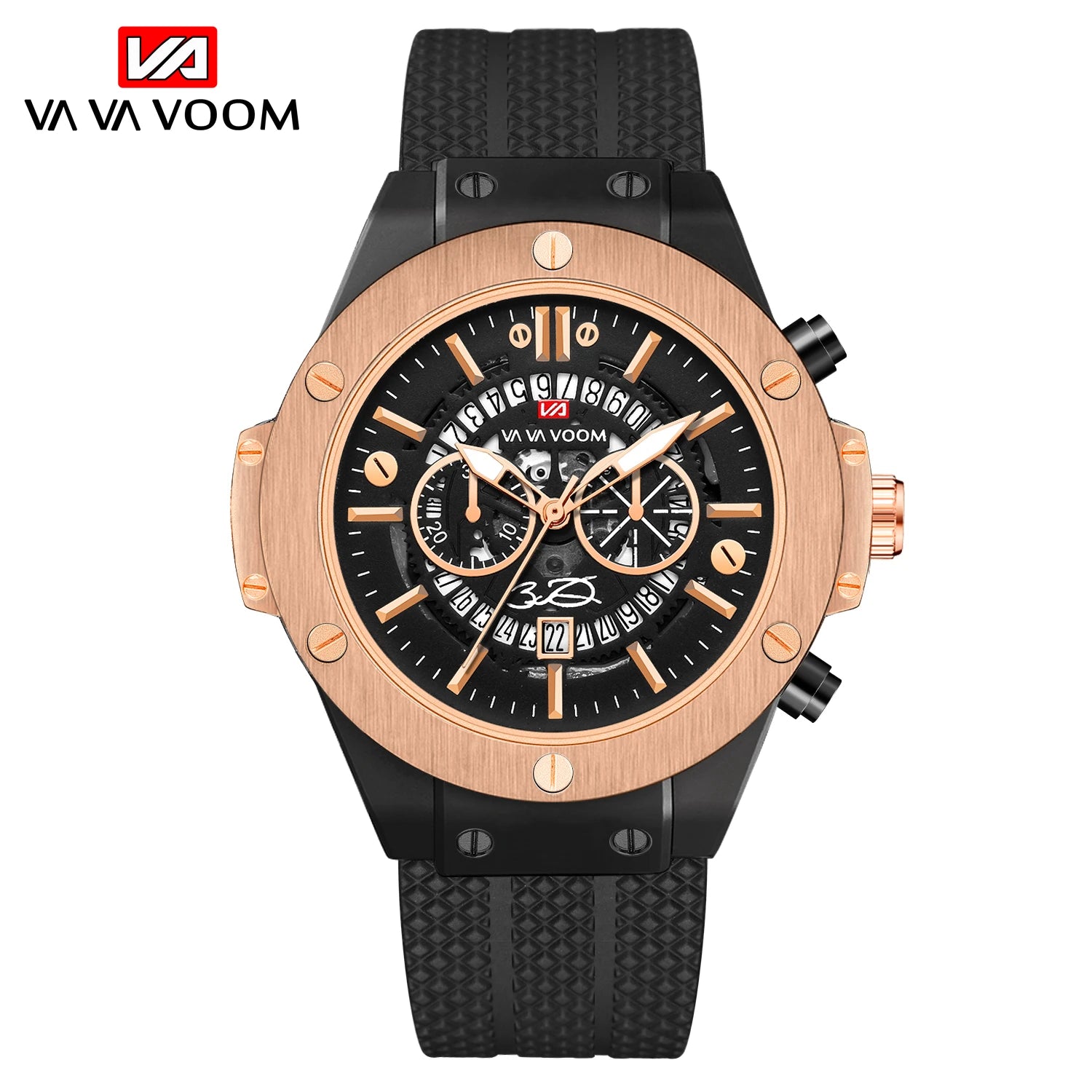 Va Va Voom Black And Rose Watch