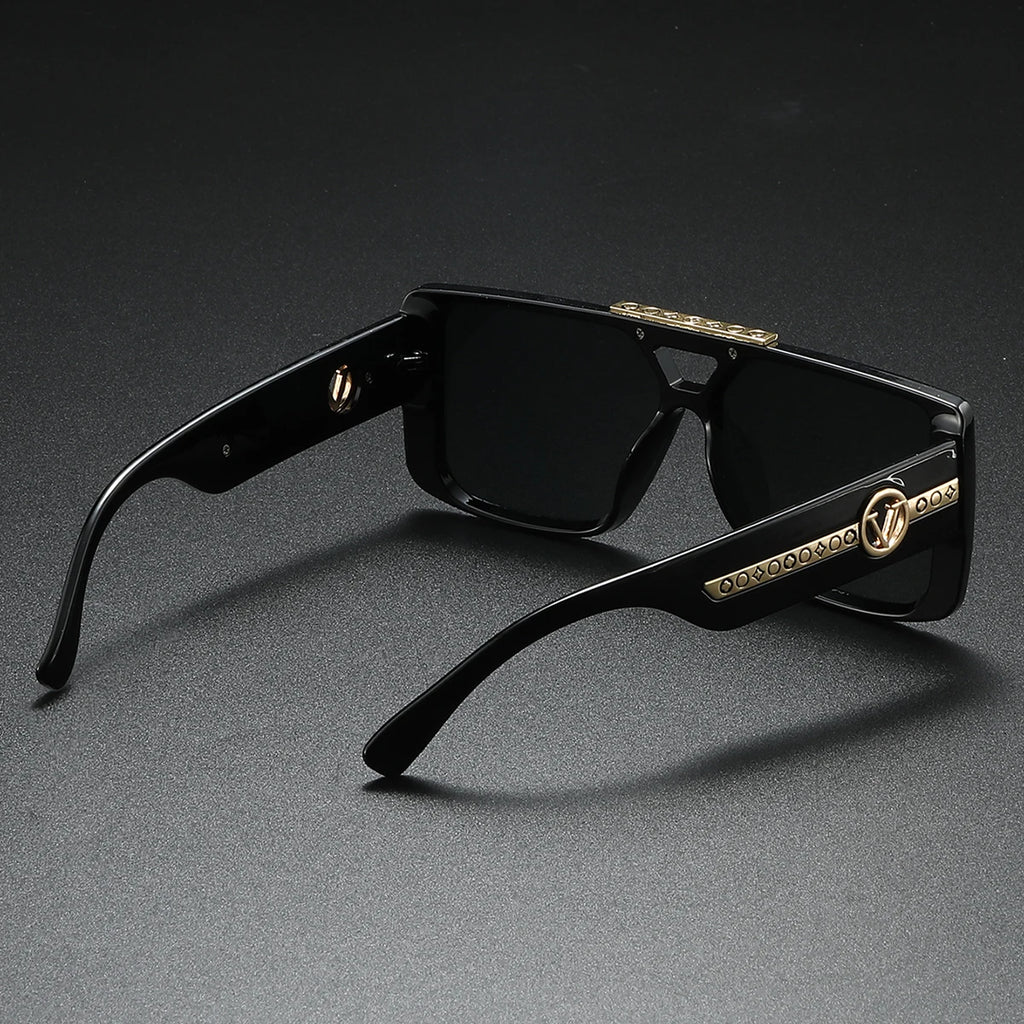 Va Va Voom Retro Black Rectangle Sunglasses