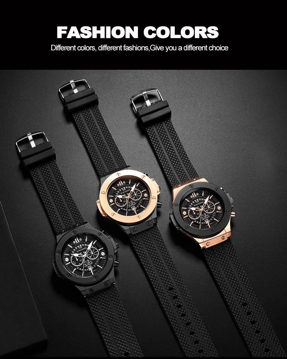Va Va Voom Black And Rose Watch