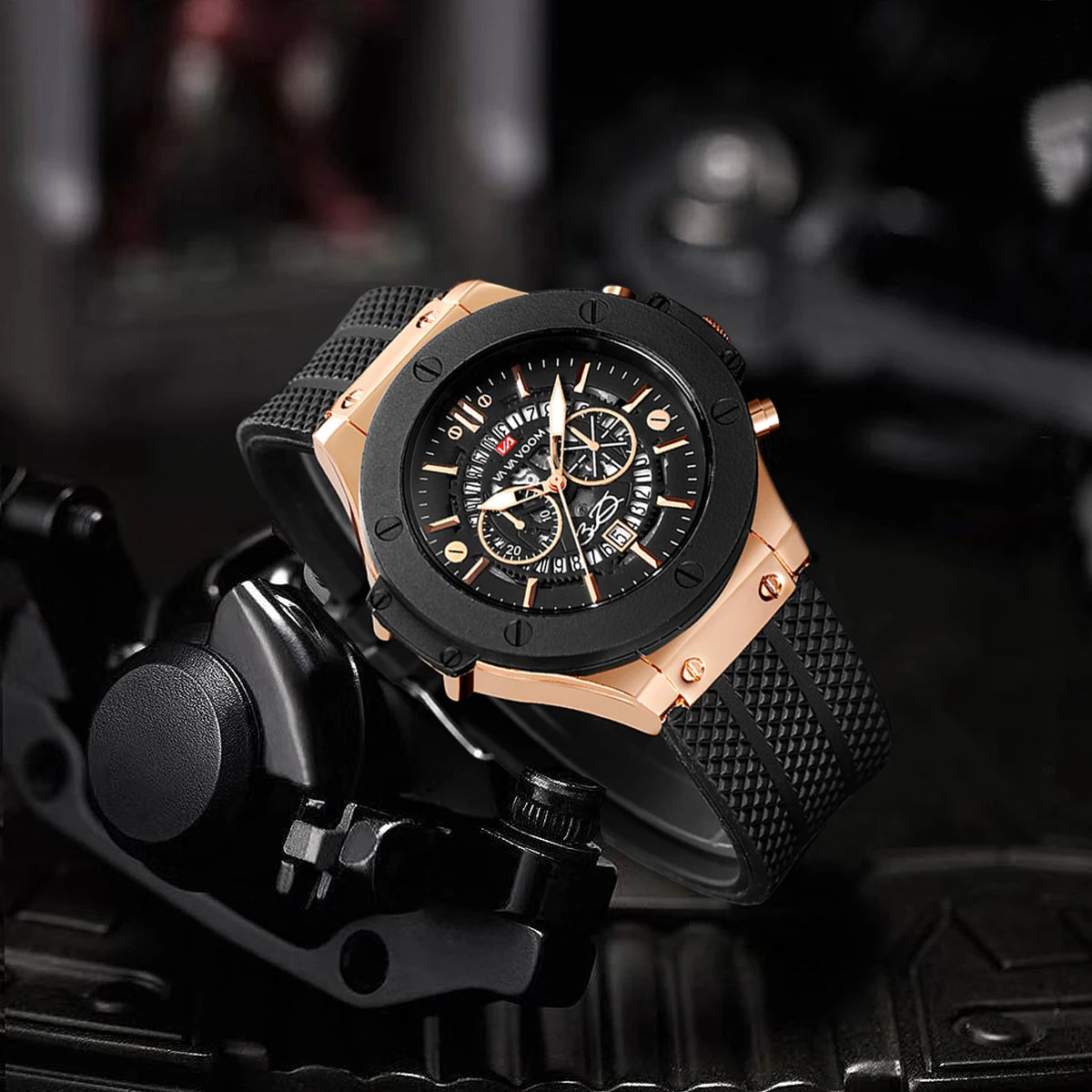 Va Va Voom Black And Rose Watch